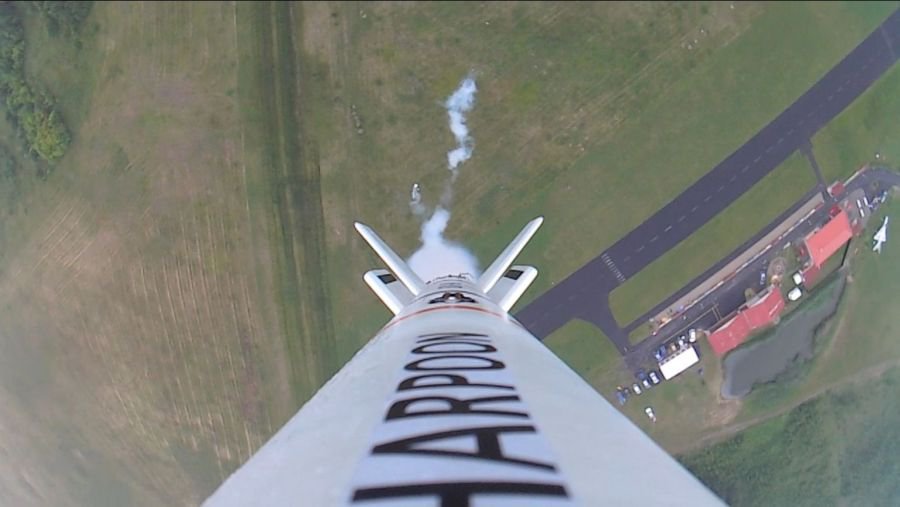 3 Harpoon - kratce po zazehu 2.stupne